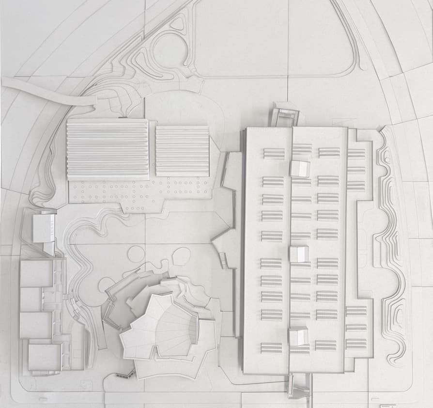 Lageplan, Modell 1:200