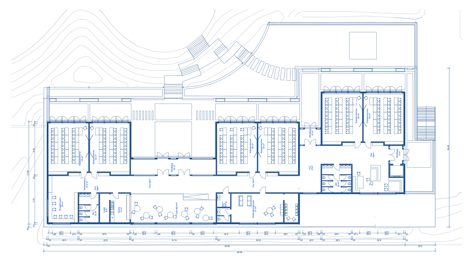 Grundriss Schulgeschoss